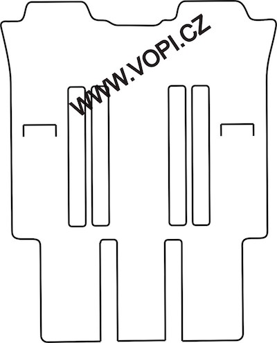 Textil-Autoteppiche Peugeot 807 7 míst zadní sada 09/2002 -  Carfit (3627)